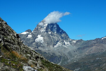 Cervino veduta dalla Valle d'Aosta