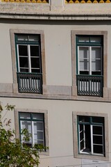 Signature Lisbon house(s). Traditional Portuguese colourful house(s) in historical center of Lisbon
