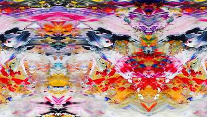 Fototapeta premium Abstract art background . Hand painting artwork on canvas .