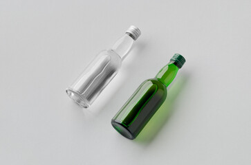 Miniature spirits, liquor bottle mockup