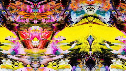 Fototapeta premium Abstract art background . Hand painting artwork on canvas .