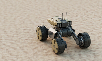 미래 행성 탐사용 로봇 착륙선 Futuristic Robotic Lander for Exploring Planet © asri80