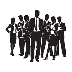 Business Team Meeting Silhouette