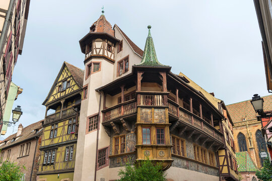 Pfisterhaus in der Altstadt von Colmar, Elsass, Frankreich