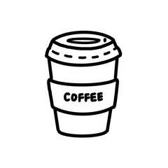 テイクアウトのコーヒー　イラスト