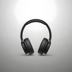 Headphones isolated on white or black backgrounds are essential audio equipment for listening to music, whether for a DJ or just enjoying sound in a studio