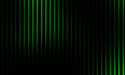 Fototapeta premium Abstract glowing green vertical light stripes background with gradient effect, futuristic neon pattern, digital energy design, modern technology illumination concept