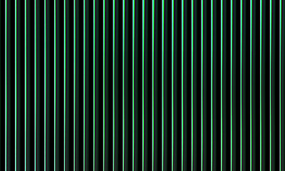 Abstract glowing green vertical light stripes background with gradient effect, futuristic neon pattern, digital energy design, modern technology illumination concept