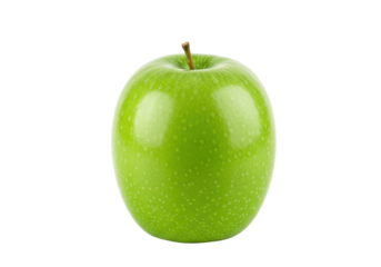 Isolated green apple, a fresh and juicy fruit for a healthy lifestyle and balanced diet