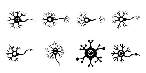 artificial neuron minimal icon set