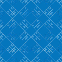 Two-color seamless geometric pattern, theme for notebooks, rugs, cups, notepads and more.