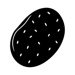 Potato Icon Vector &ndash; Fresh Vegetable Food Symbol for Print & Digital Use