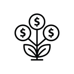 money investment  icon vector web design