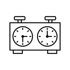 chess clock stopwatch  icon vector web design