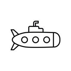 submarine icon vector bathyscaph web design