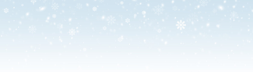 Elegant Christmas background in soft blue tones with festive snow effects PNG.