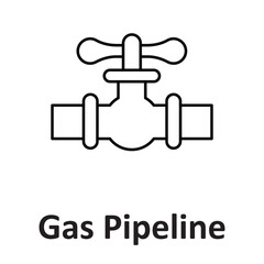 Gas pipeline Vector icon which can easily modify or edit