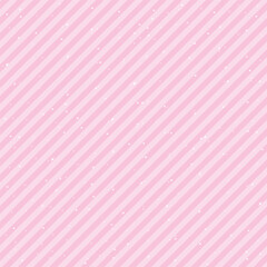 Pink pastel diagonal striped seamless pattern with sparkles