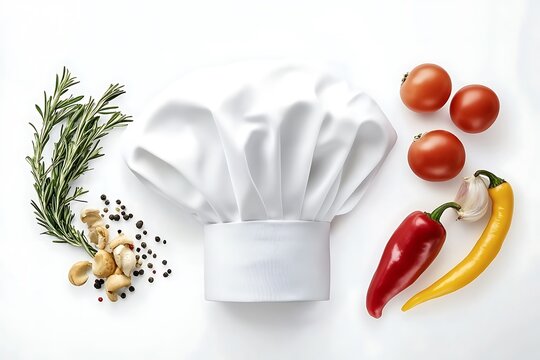 A cartoon chef39s hat with utensils crossed behind suggesting culinary arts perfect for restaurants or cooking classes stylize 50 v 6 job id d87bb781cc6d4c8788988eb514f17f61
