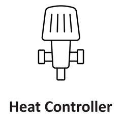 Heat controller Vector icon which can easily modify or edit