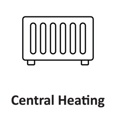Central heating Vector icon which can easily modify or edit