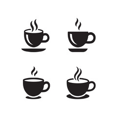 Coffee Time Office Desk Break Solid Icons