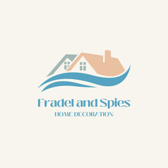 Elegant home decoration logo design symbolizing comfort and style for modern living spaces