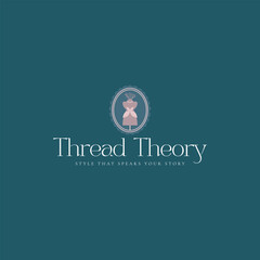 Elegant tailoring logo evoking style and personal story, perfect for branding a modern fashion house or stylish boutique with a focus on unique design