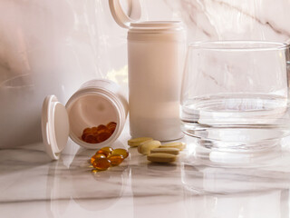 Vitamins Series (B Complex, E, Capsules, Tubes, Pillbox)