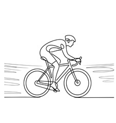 bicycle with a basket line art, black outline, vector and illustration, coloring book page line art drawing
