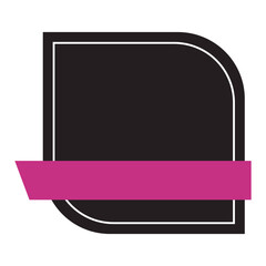 Black friday sale blank banner. Rribbon banners for promotion sale. Vector price tags