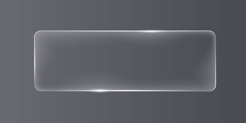 Glass transparent panel with reflection