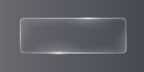 Glass transparent panel with reflection