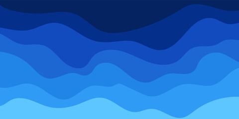 Blue gradient background dynamic wavy light and shadow. liquid dynamic shapes abstract composition. modern elegant design background.