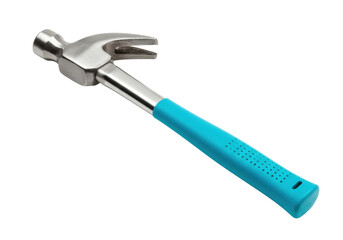 Isolated claw hammer on seamless backdrop ready to be used in digital carpentry projects.