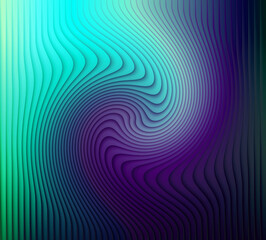 Abstract swirling gradient with textured lines