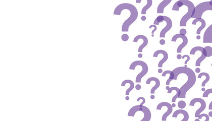 Question marks horizontal template. asking questions. question marks pattern. vector illustration