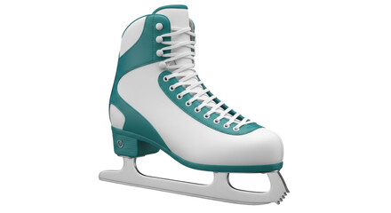 Isolated Figure Ice Skate with Blade, Footwear Accessory for Sports and Recreation Activity