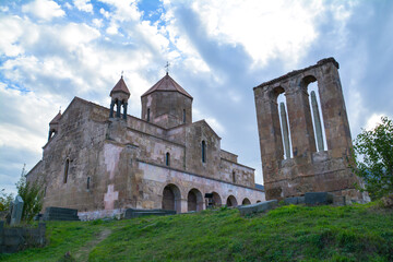 Armenian Church. The Armenian Apostolic Church of Odzun in the Lori region. A monastic complex in the natural setting. The church's beautiful architecture.