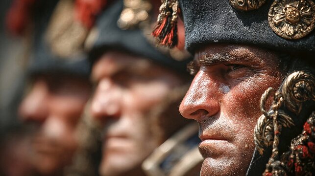Brave Soldiers of the French Revolution Engaged in Fierce Battle