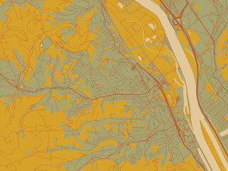 Posterready Flat Map Klosterneuburg Austria