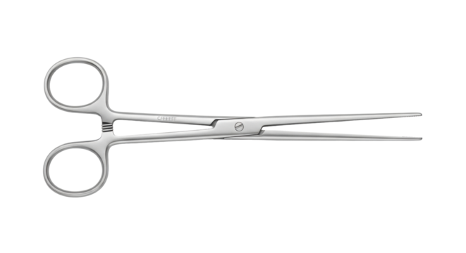 Isolated surgical tool hemostat clamp with ratcheted handles for medical procedures
