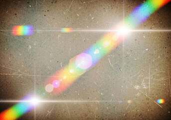 Colorful Light Leaks with Vintage Texture