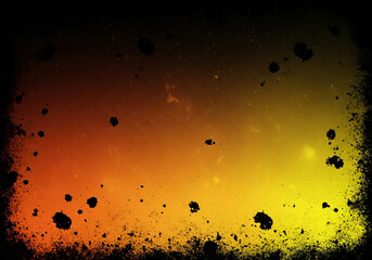 Grunge Texture Background in Orange and Yellow