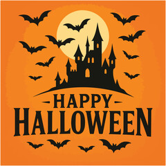 halloween background with pumpkins