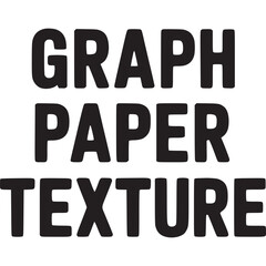 Vector art of graph paper texture with bold text overlay