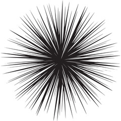 Fototapeta premium Vector art of abstract starburst pattern with sharp lines