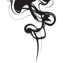 Vector art of abstract smoke wisps