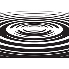 Vector art of concentric circles on a