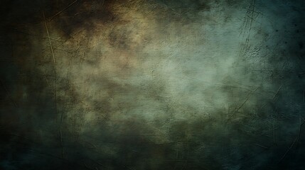 Textured abstract background with a grunge effect in muted earthy tones of green brown and black